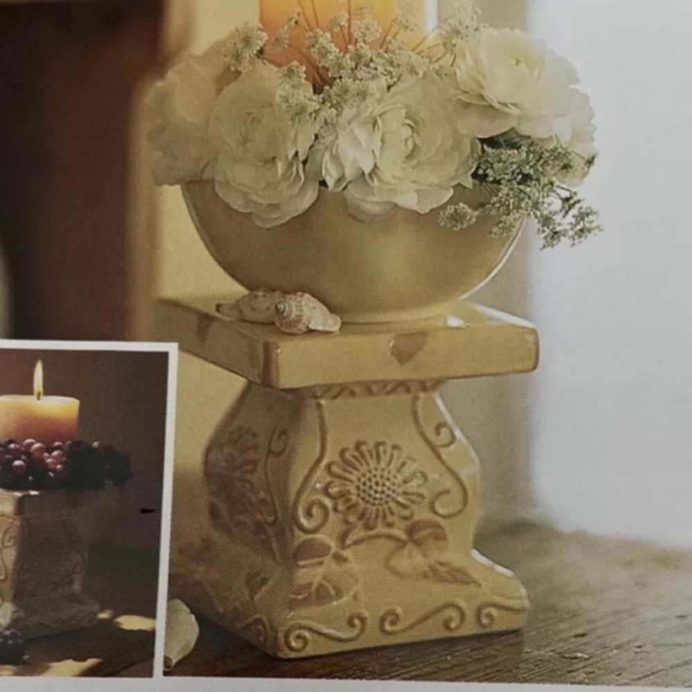 SL@H TUSCAN GLAZED SOFT YELLOW Pedestal